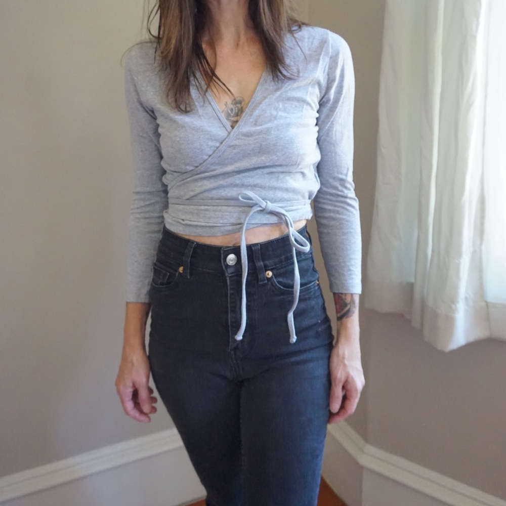 American Apparel wrap top